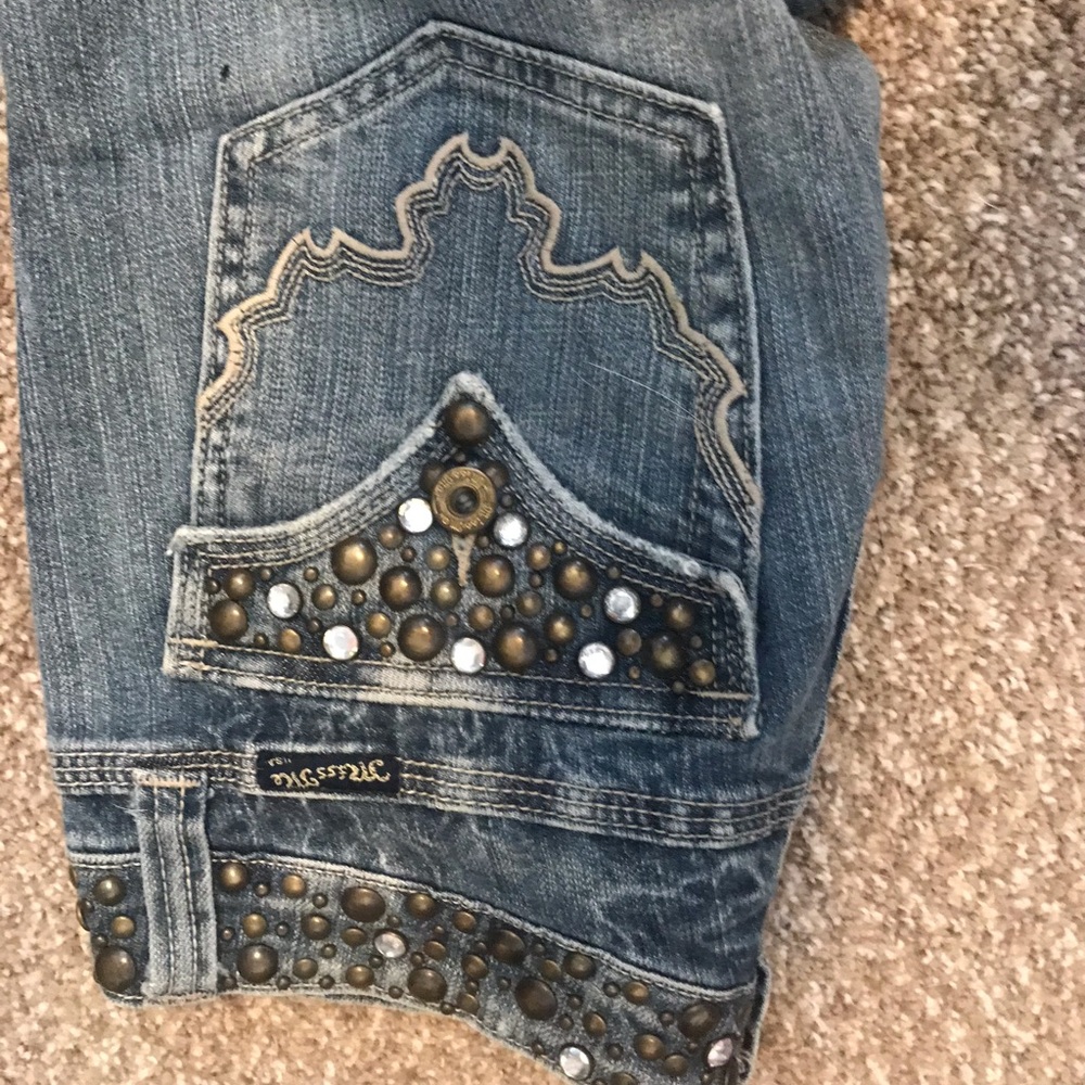 Miss me rhinestone jeweled jeans